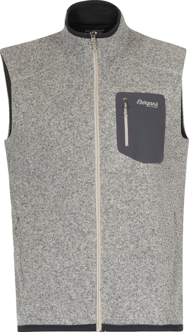 Bergans Men's Kamphaug Knitted Vest  Chalk Sand Bergans
