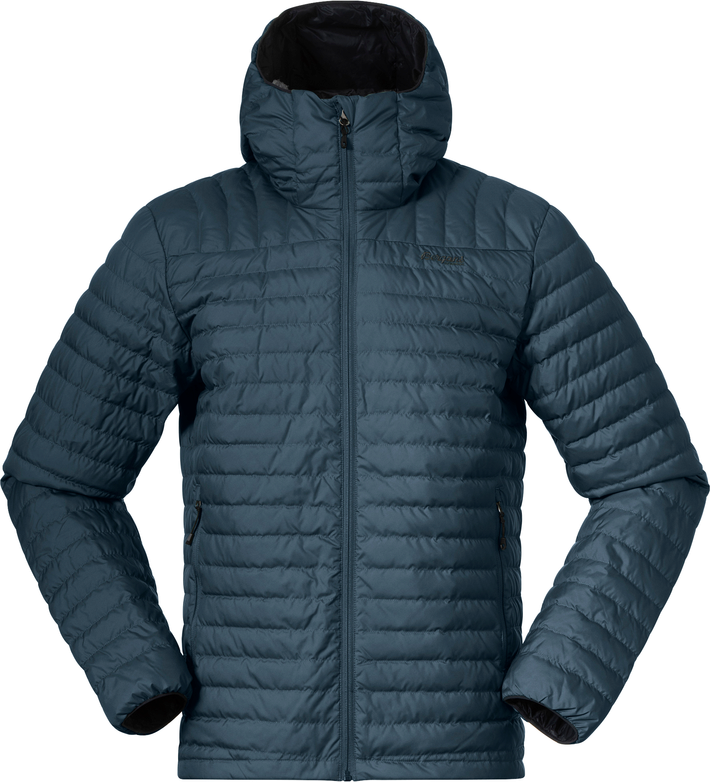 Men’s Lava Light Down Jacket With Hood Orion Blue