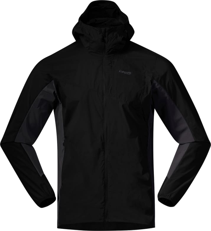 Men's Rabot Light Windbreaker Jacket Black/Dark Shadow Grey Bergans