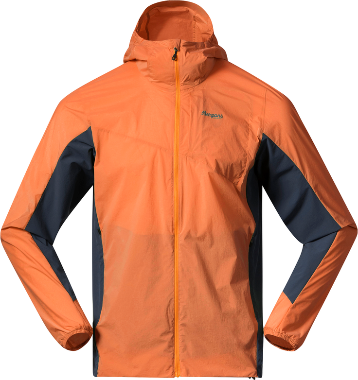 Bergans Men’s Rabot Light Windbreaker Jacket Cloudberry Yellow/Orion Blue