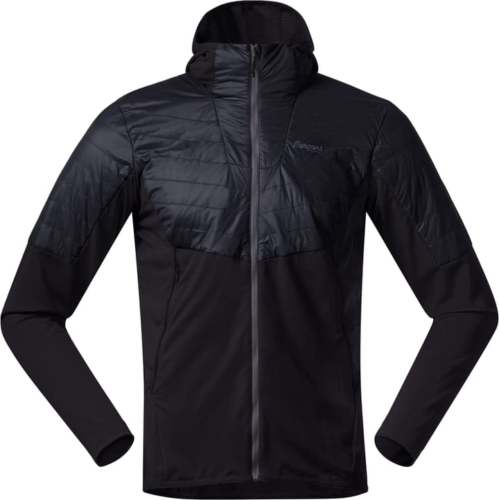 Men's Senja Midlayer Hood Jacket Black / Solid Charcoal Bergans
