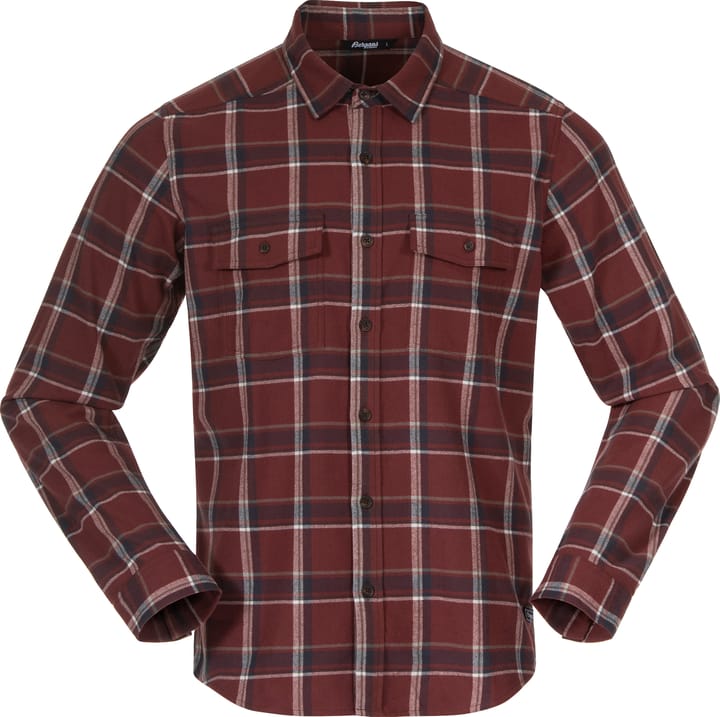 Men's Tovdal Shirt Amarone Red/Dark Shadow Grey Check Bergans
