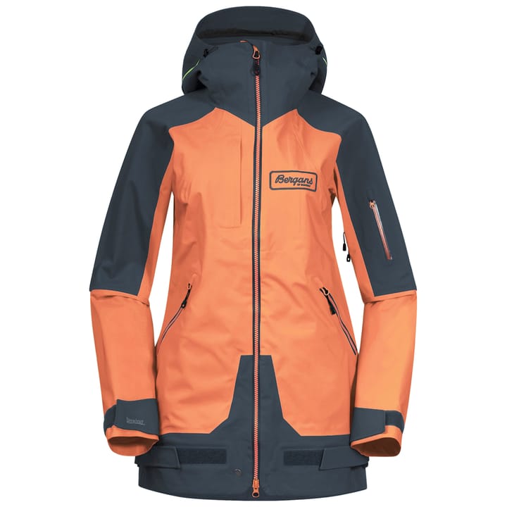 Myrkdalen V2 3L Women's Jacket Cantaloupe/Orion Blue Bergans