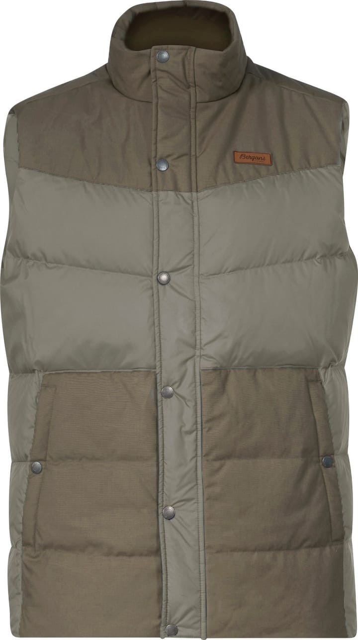 Men's Nordmarka Outdoor Down Vest Green Mud Bergans