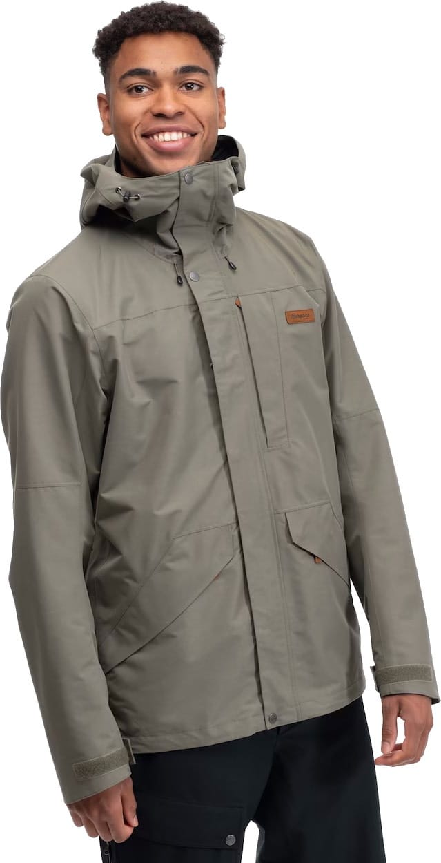 Men's Nordmarka 2L Shell Jacket Greenmud Bergans