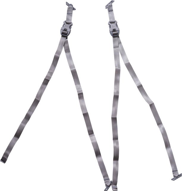 Bergans Plus Accessory Straps 2-pack Solid Dark Grey