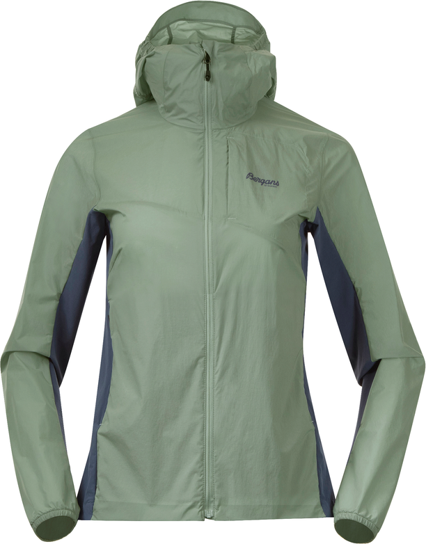 Bergans Women’s Rabot Light Windbreaker Jacket Jade Green/Orion Blue