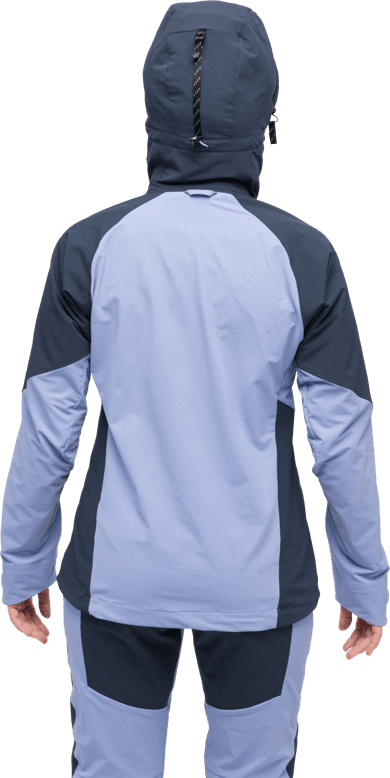 Bergans Women's Tind Softshell Jacket  Blueberry Milk/Navy Blue Bergans