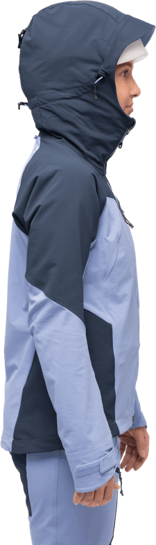 Bergans Women's Tind Softshell Jacket  Blueberry Milk/Navy Blue Bergans