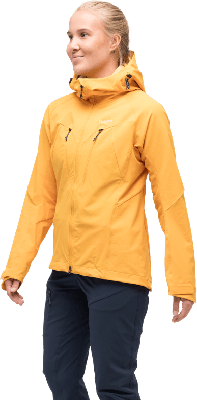 Bergans Women's Tind Softshell Jacket  Marigold Yellow Bergans