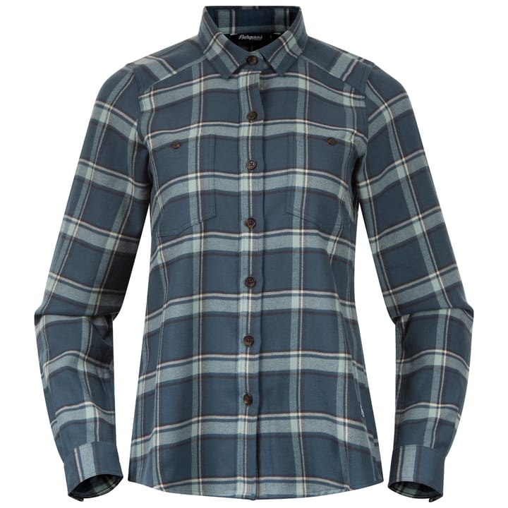 Women's Tovdal Shirt Orion Blue/Misty Forest Check Bergans