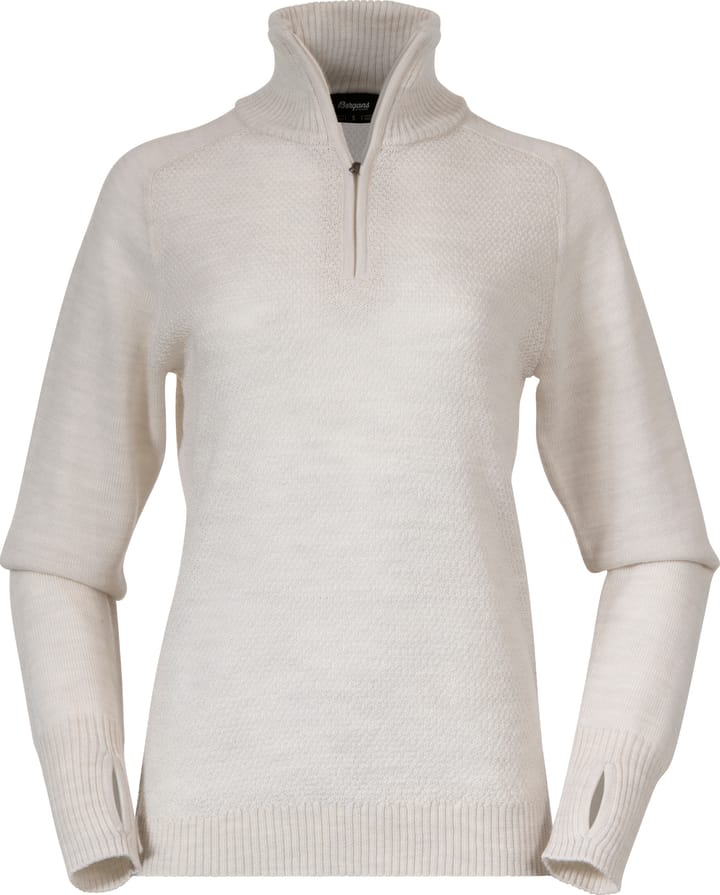 Bergans Women's Ulriken Light Merino Jumper  Vanilla White Bergans