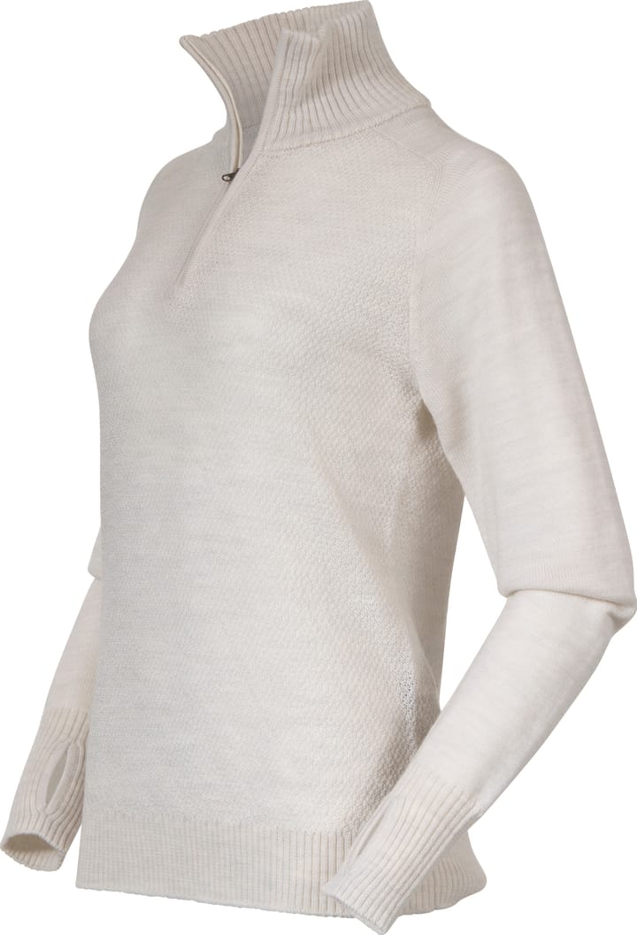 Bergans Women's Ulriken Light Merino Jumper  Vanilla White Bergans