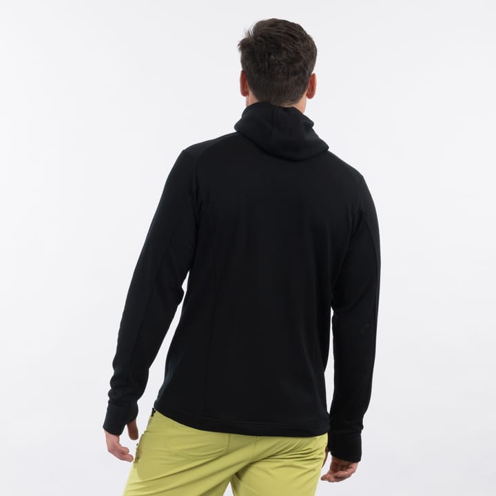 Bergans Men's Ulstein Wool Hood Jacket Black Bergans Bergans Men's Ulstein Wool Hood Jacket Black Bergans