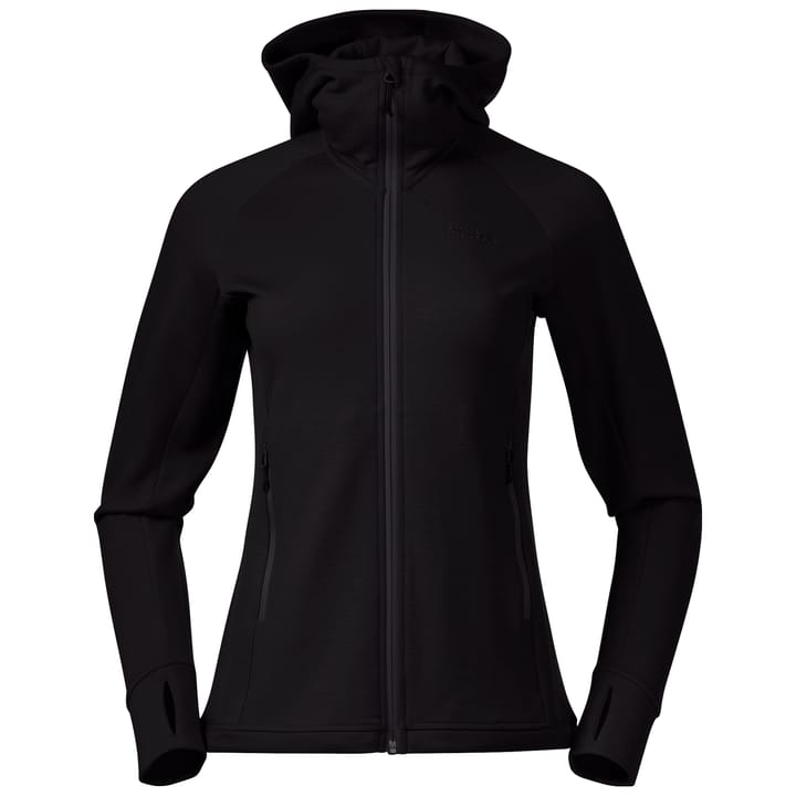 Bergans Women's Ulstein Wool Hood Jacket Black Bergans