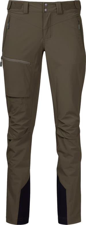 Bergans Women's Breheimen Softshell Pants Dark Green Mud Bergans