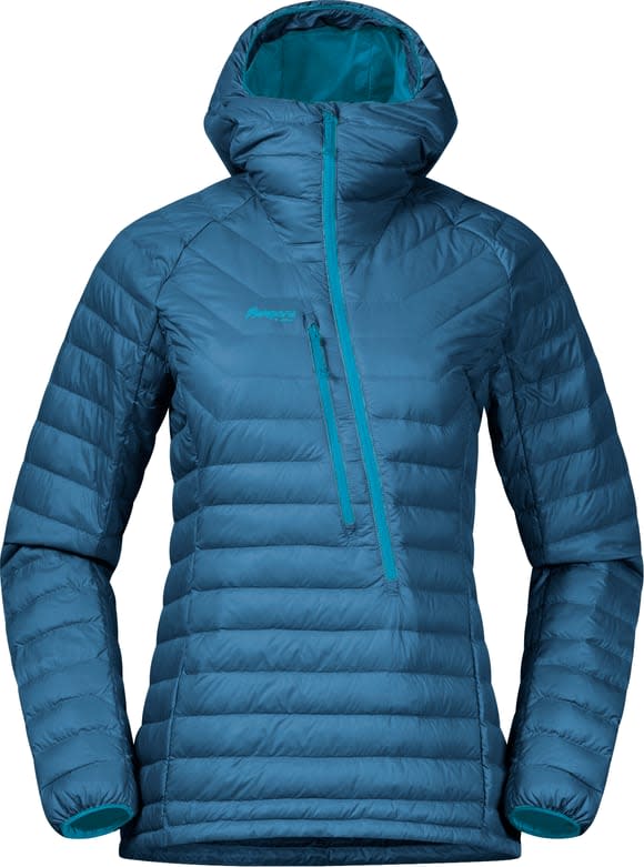 Bergans Women's Cecilie Down Light Anorak Deep Sea Blue/Clear Ice Blue Bergans