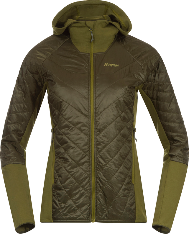 Women's Cecilie Light Insulated Hybrid Jacket Dark Olive Green/Trail Green