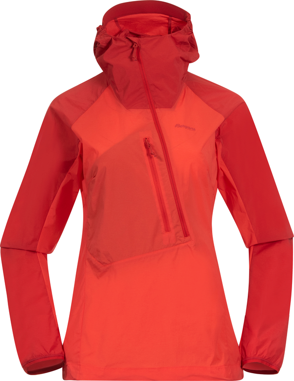 Women’s Cecilie Light Wind Anorak Energy Red/Red Leaf