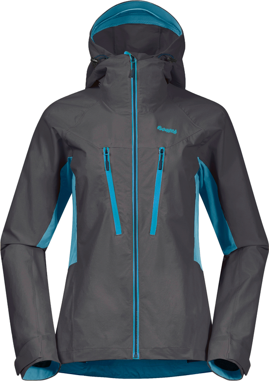 Women’s Cecilie Mountain Softshell Jacket Solid Dark Grey/Clear Ice Blue