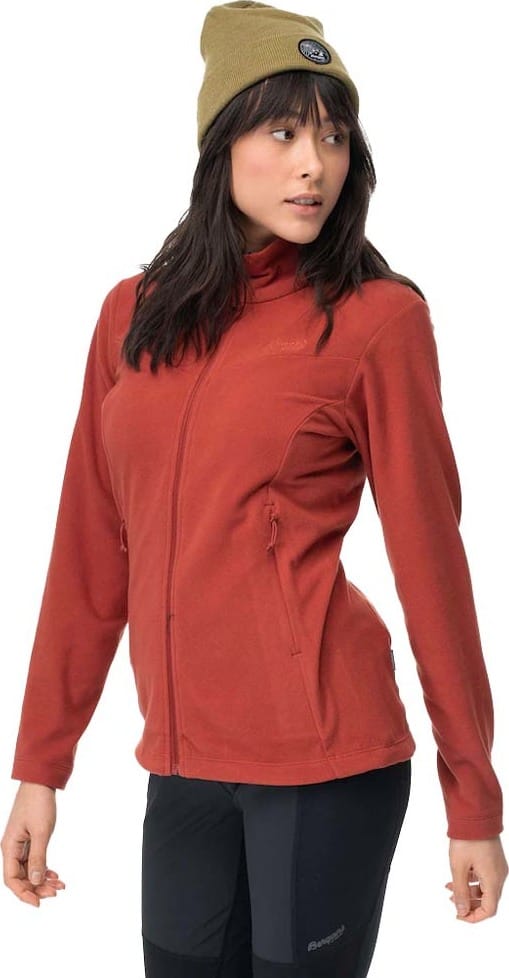 Women's Finnsnes Fleece Jacket  Chianti Red Bergans