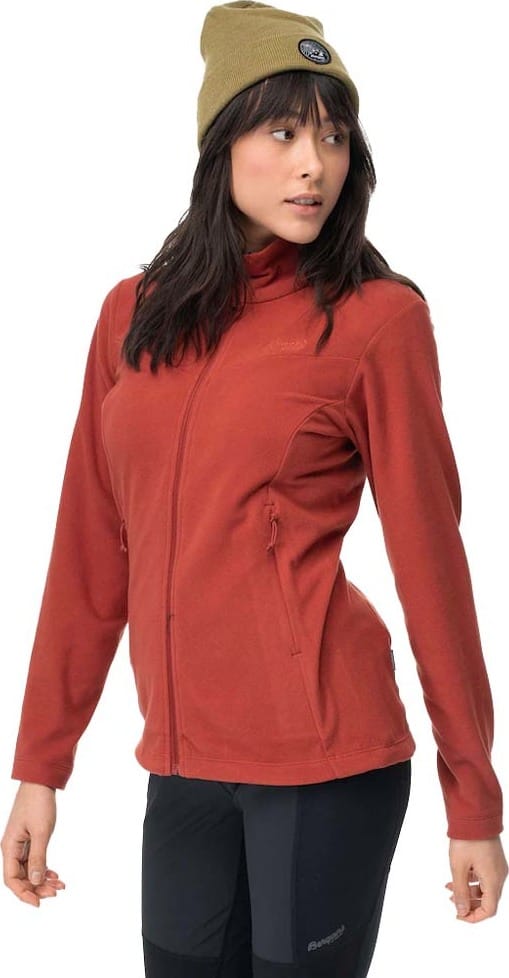 Bergans Women's Finnsnes Fleece Jacket  Chianti Red Bergans