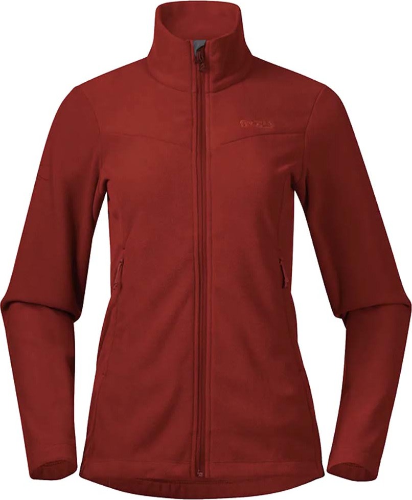Bergans Women's Finnsnes Fleece Jacket  Chianti Red Mellomlag trøyer S