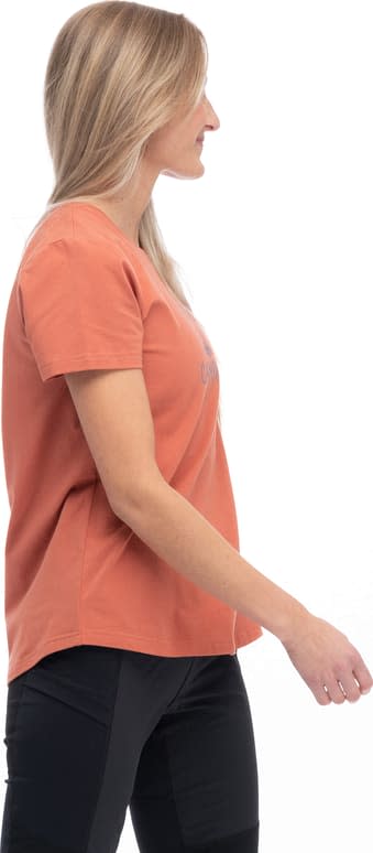 Bergans Women's Graphic Tee Terracotta/Husky Blue Bergans