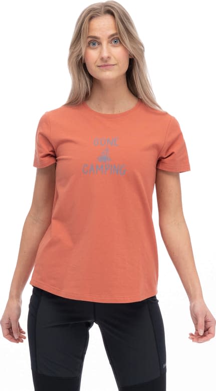 Bergans Women's Graphic Tee Terracotta/Husky Blue Bergans