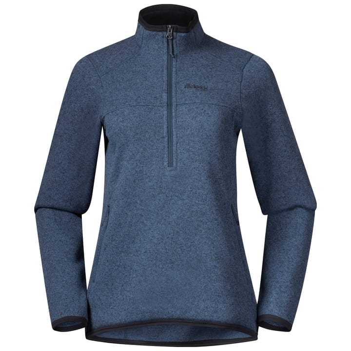 Bergans Women's Kamphaug Knitted Half Zip Orion Blue Bergans