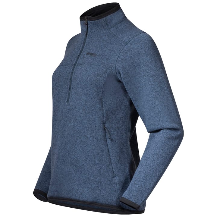 Bergans Women's Kamphaug Knitted Half Zip Orion Blue Bergans