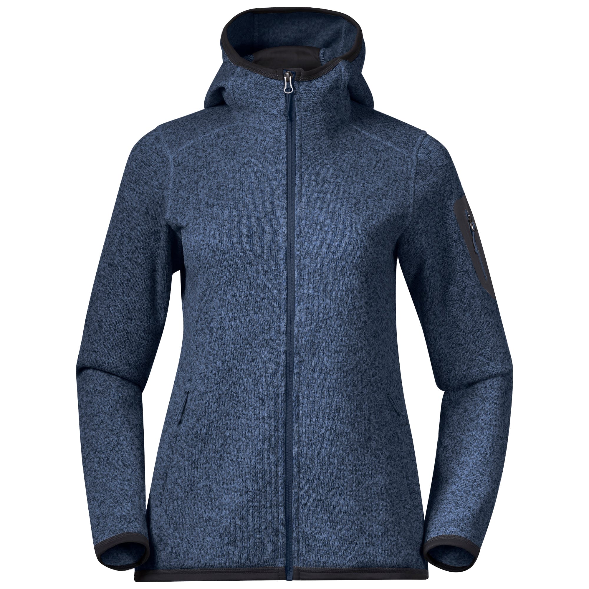 Bergans Women's Kamphaug Knitted Hoodie Chianti Red