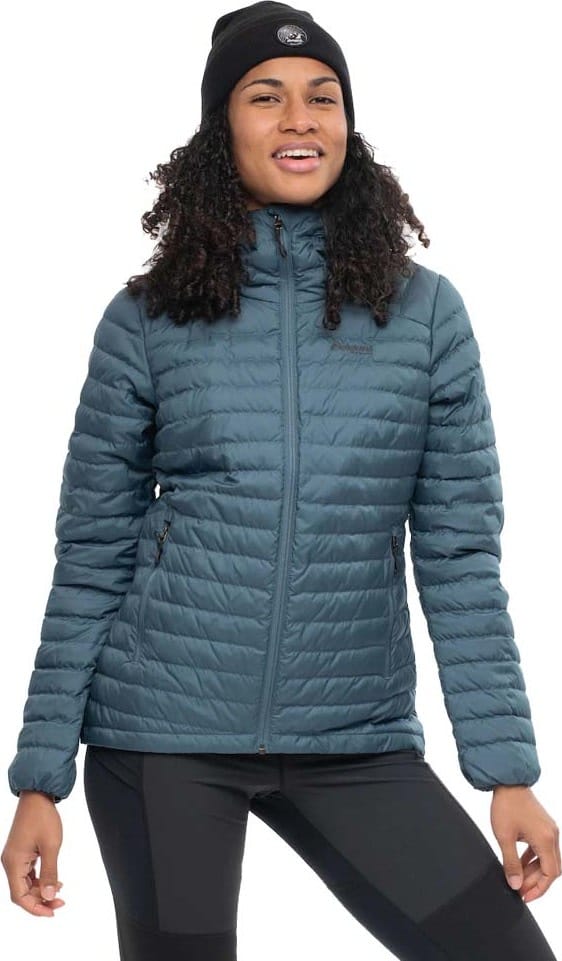 Bergans Women's Lava Light Down Jacket With Hood Orion Blue Bergans Bergans Women's Lava Light Down Jacket With Hood Orion Blue Bergans