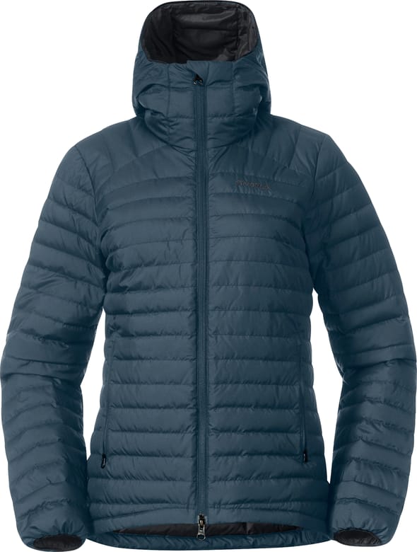Bergans Women's Lava Light Down Jacket With Hood Orion Blue Bergans Bergans Women's Lava Light Down Jacket With Hood Orion Blue Bergans