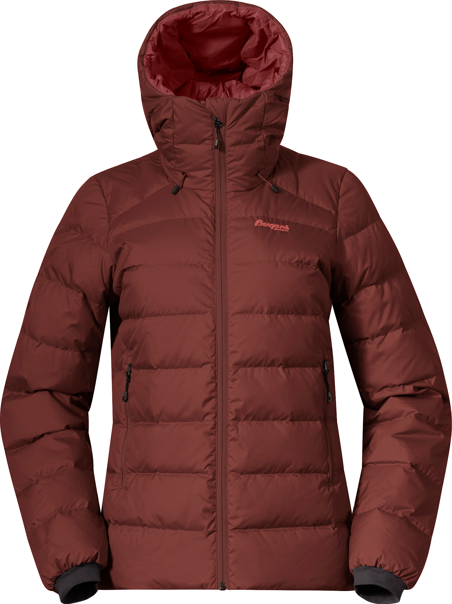 Women’s Lava Medium Down Jacket With Hood Amarone Red