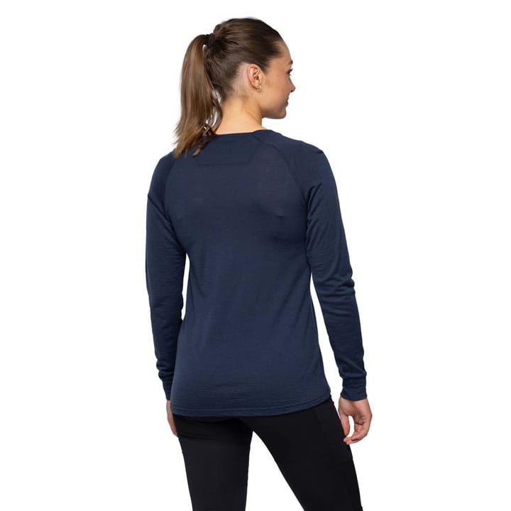 Bergans Women's Lysebu Wool Henley Navy Blue Bergans