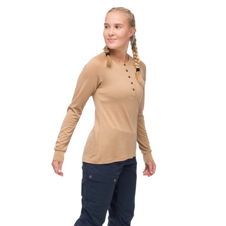 Bergans Women's Lysebu Wool Henley Warm Sand Bergans