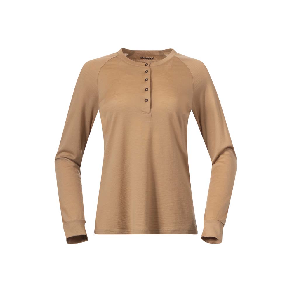 Bergans Women's Lysebu Wool Henley Warm Sand