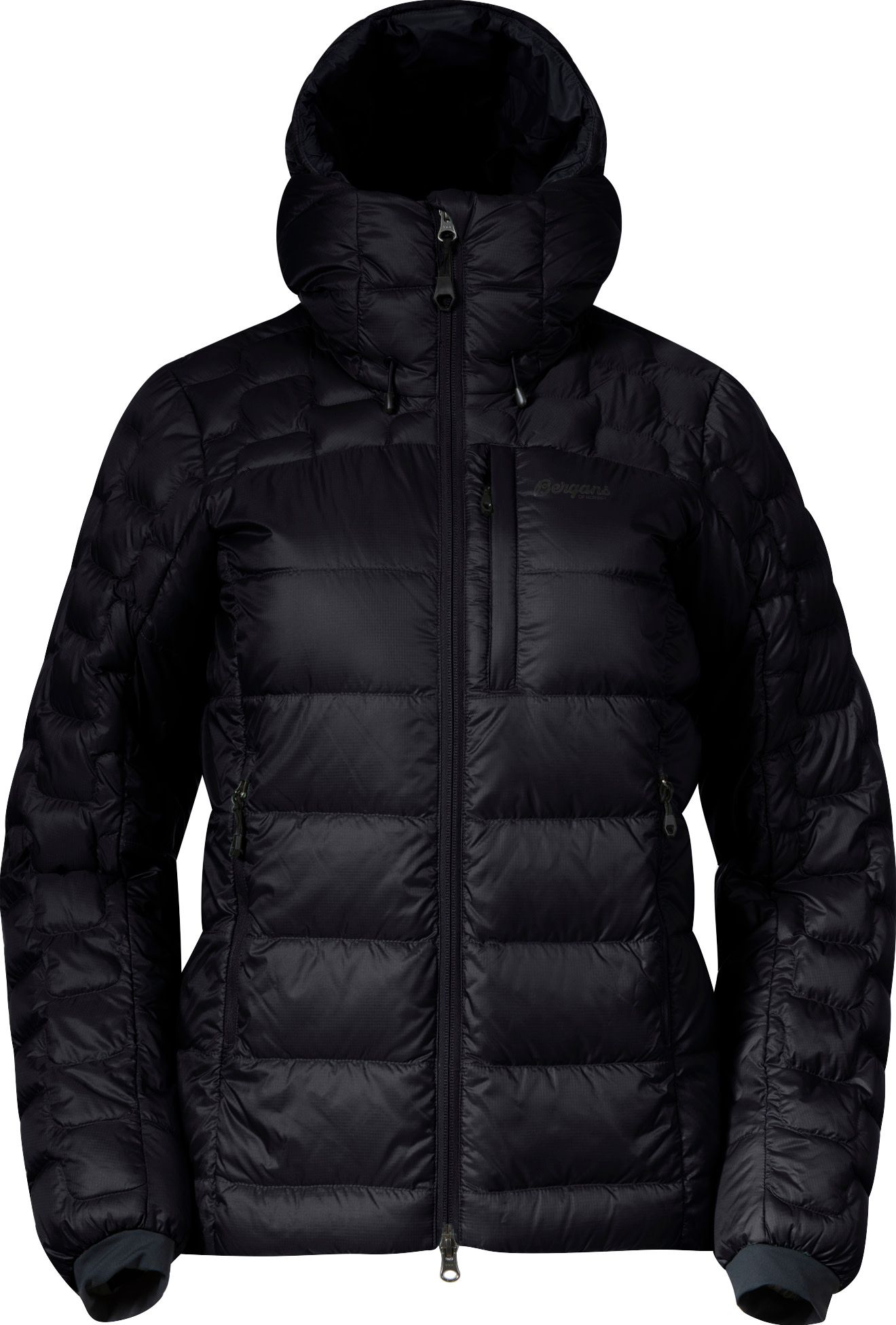 Bergans Women's Magma Medium Down Jacket With Hood Black