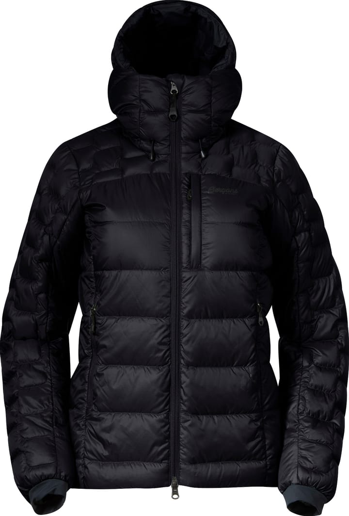 Bergans Women's Magma Medium Down Jacket With Hood Black Bergans