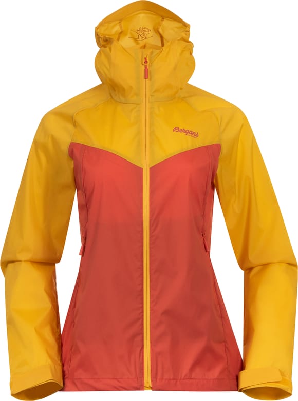 Women's Microlight Jacket Brick/Light Golden Yellow