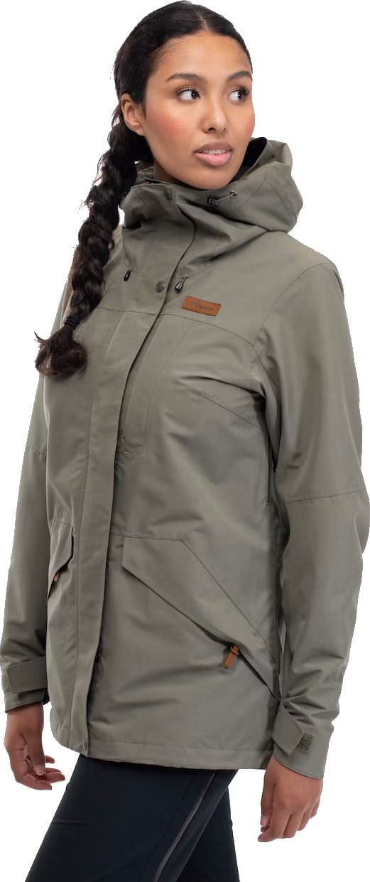 Women's Nordmarka 2L Shell Jacket Greenmud Bergans