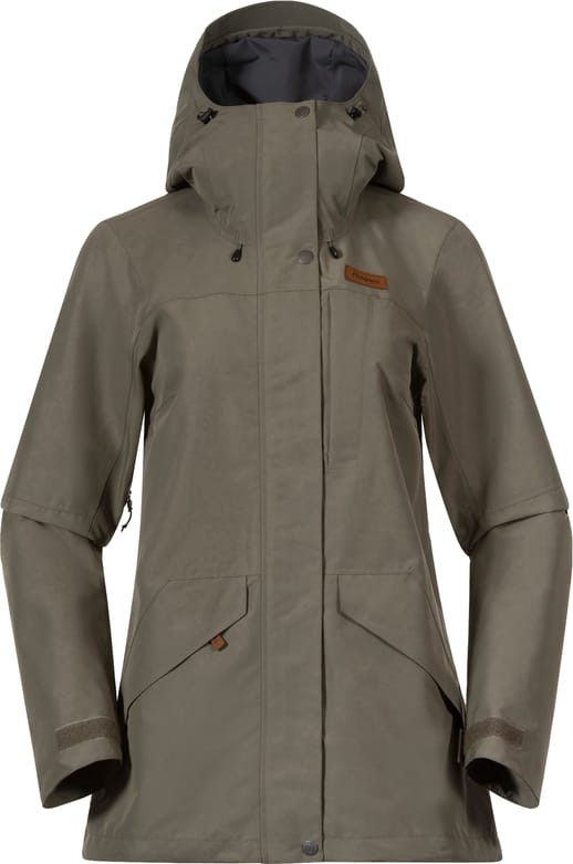 Women's Nordmarka 2L Shell Jacket Greenmud Bergans