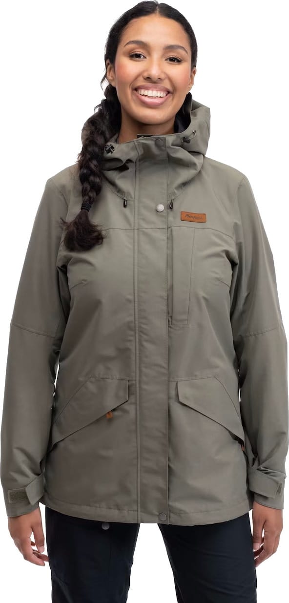 Women's Nordmarka 2L Shell Jacket Greenmud Bergans