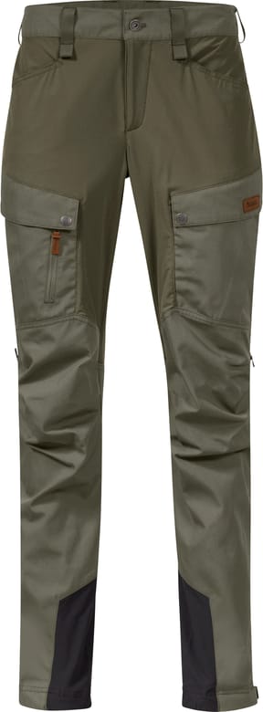 Women's Nordmarka Favor Outdoor Pants  Green Mud/Dark Green Mud Bergans