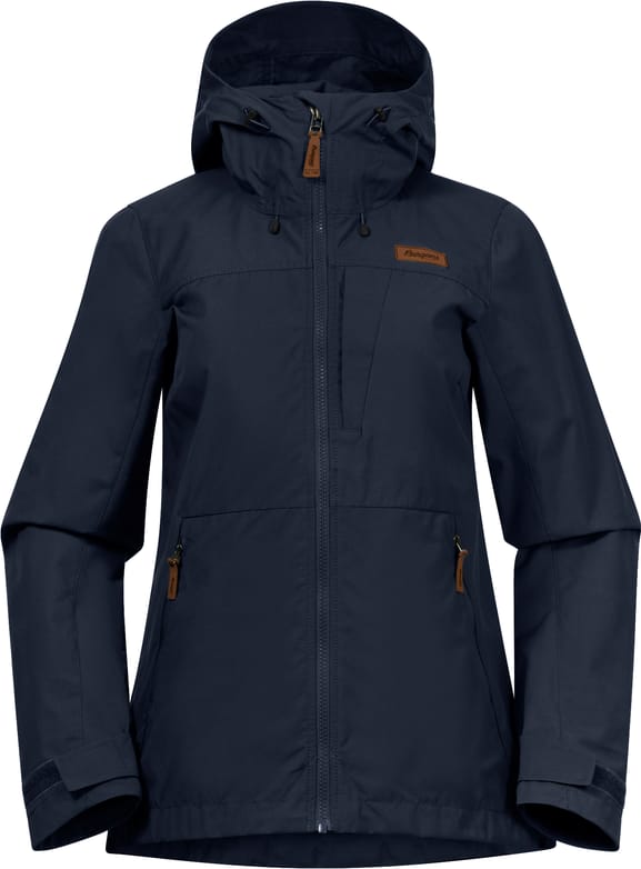 Women's Nordmarka Leaf Light Wind Jacket Navy Blue Bergans