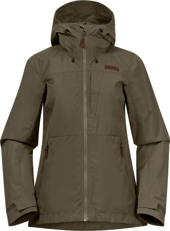 Women's Nordmarka Leaf Light Wind Jacket Green Mud Bergans