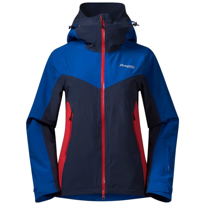 Bergans Women's Oppdal Insulated Jacket Dark Royal Blue/Navy/Fire Red Bergans