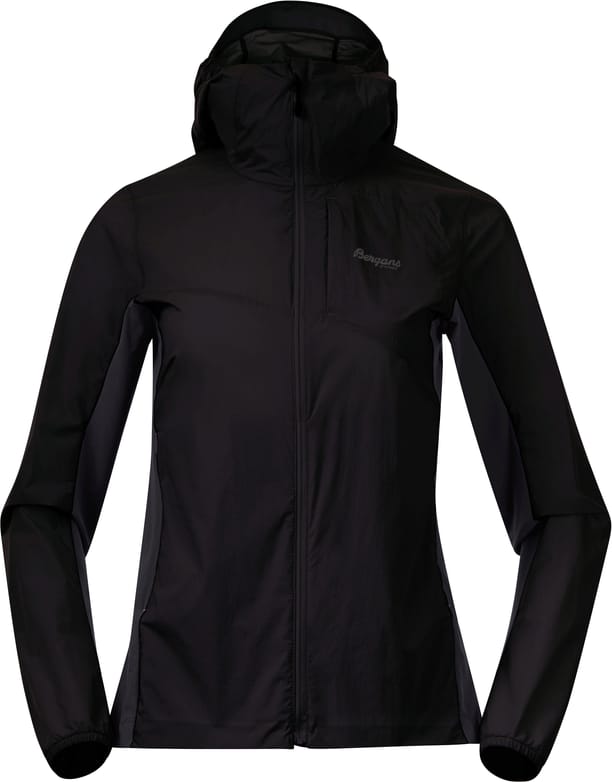 Bergans Women's Rabot Light Windbreaker Jacket Black/Dark Shadow Grey Bergans