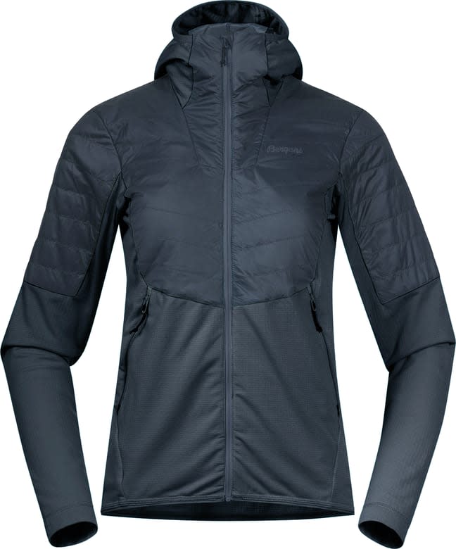 Bergans Women's Senja Midlayer Hood Jacket Orion Blue Bergans